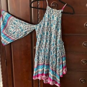 Open Shoulder Dress with Open Back Detailing